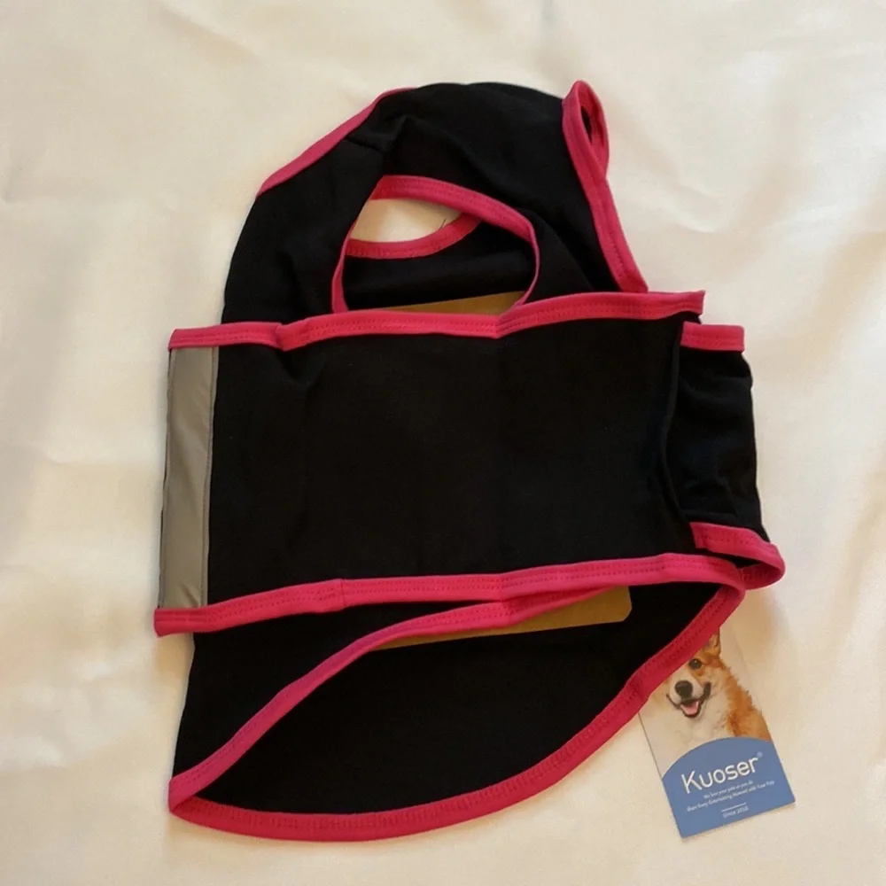 Kuoser Dog Anxiety Vest - Black/Pink - Size Medium - NIP